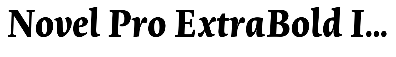 Novel Pro ExtraBold Italic